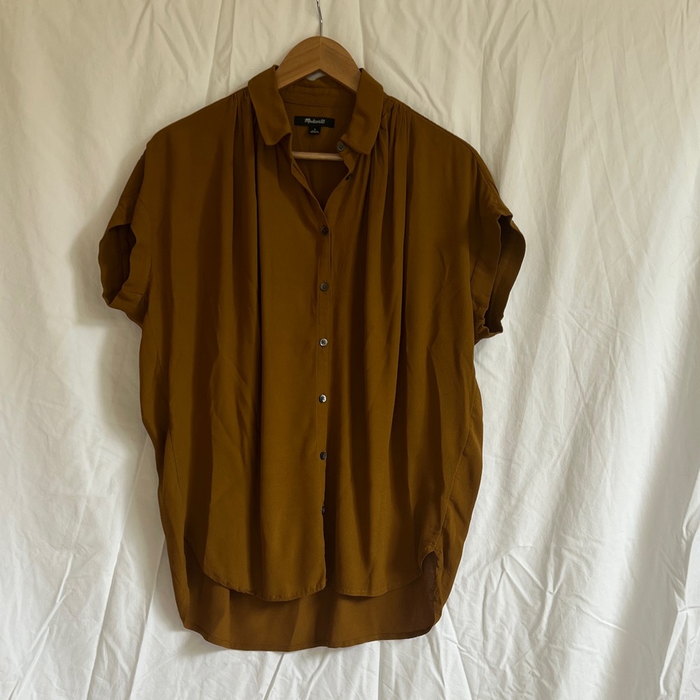 Madewell Mustard Button-Up Shirt
